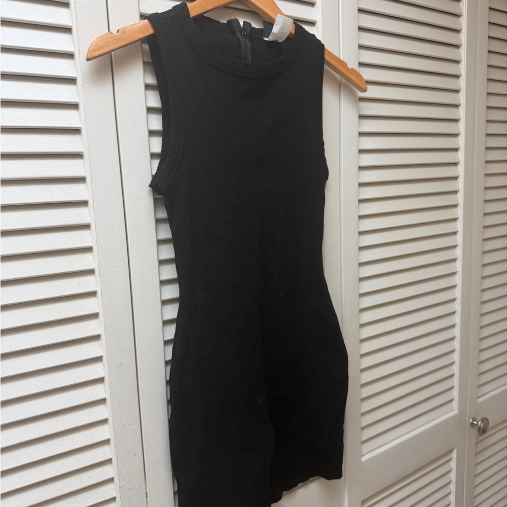 Black Sleeveless Romper